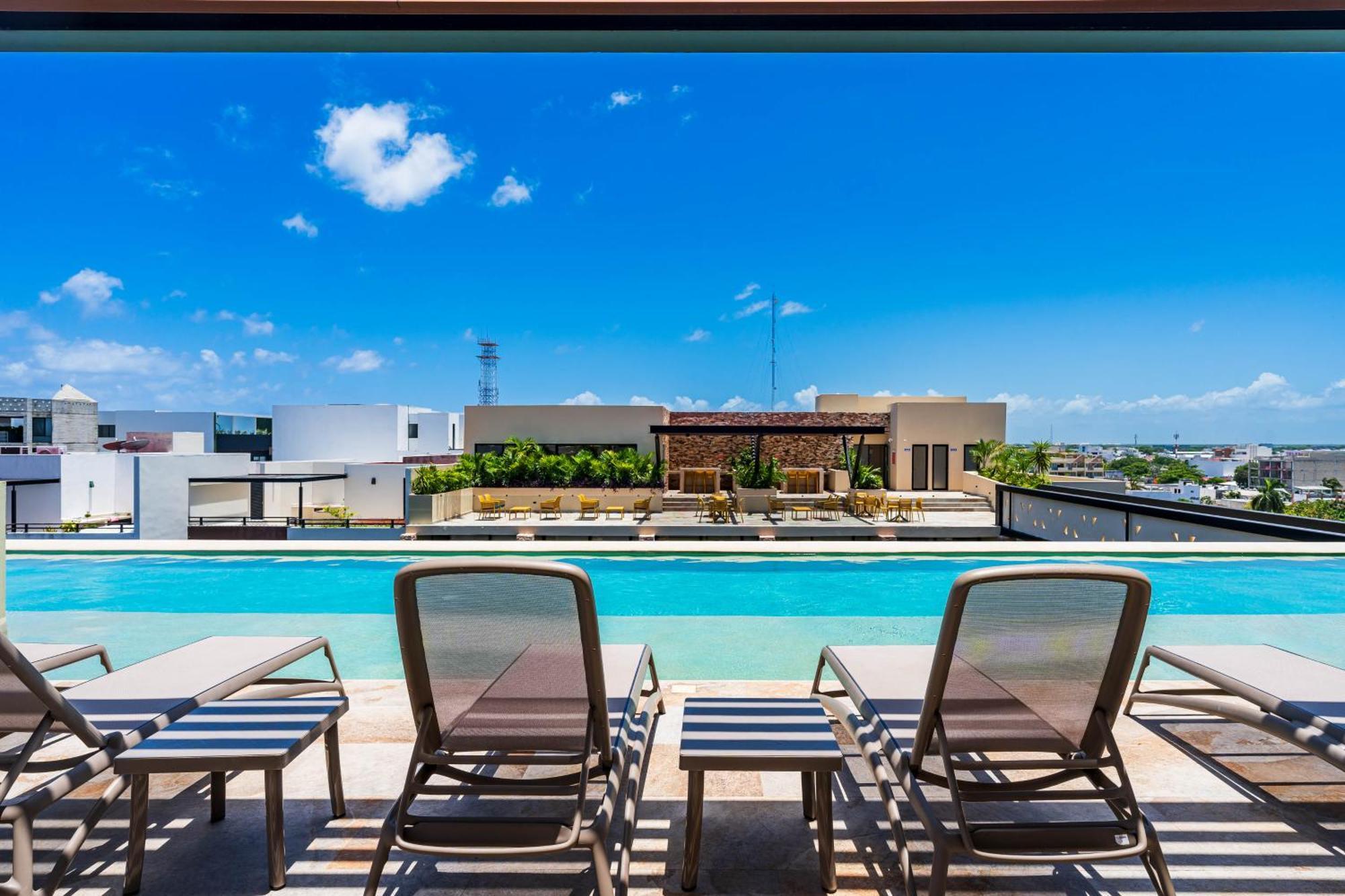 Aparthotel 'Syrena Luxury Caribbean' Heart Of Playa Del Carmen - Fast Wi-Fi - Sea Views Exterior foto