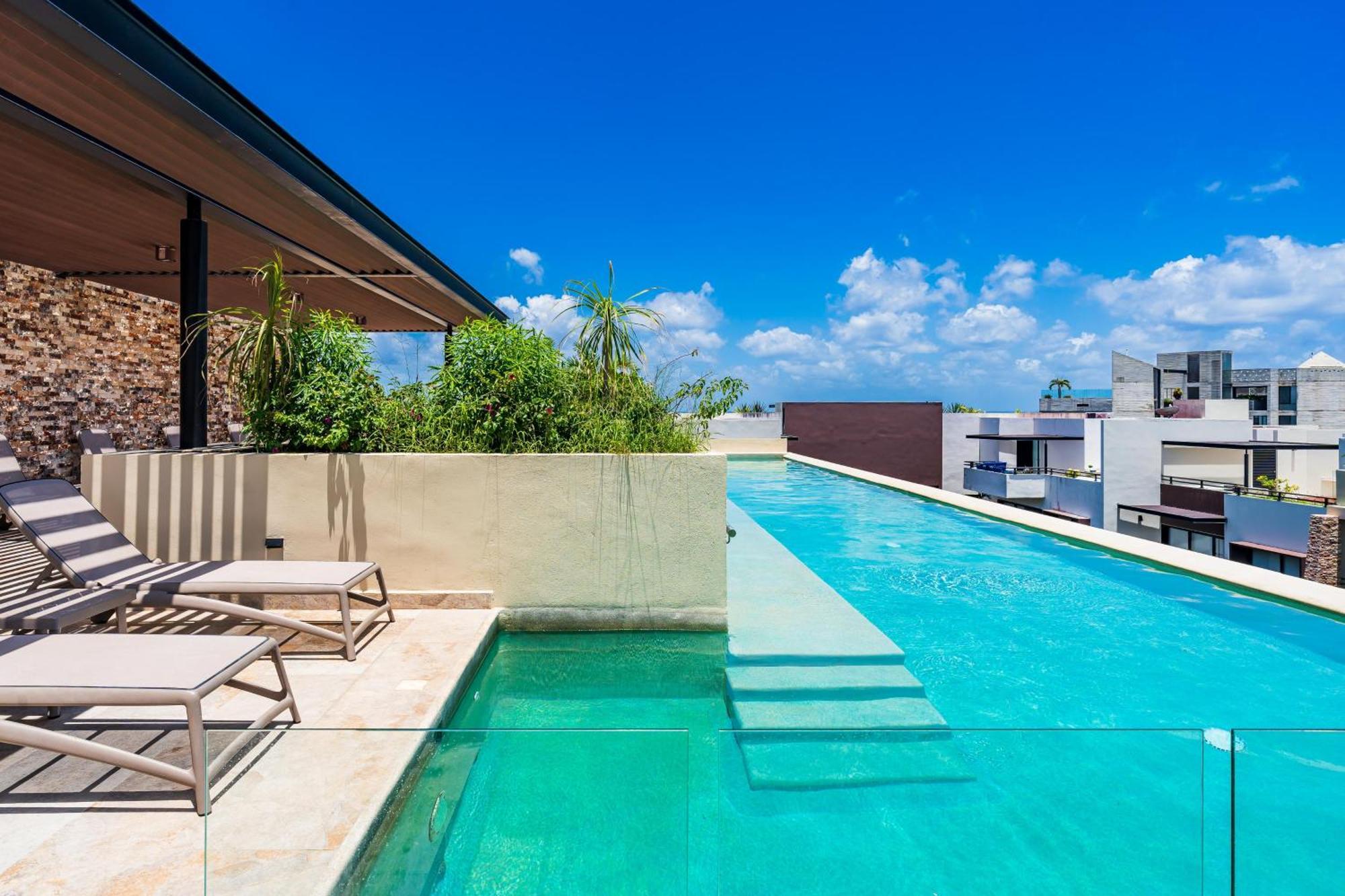Aparthotel 'Syrena Luxury Caribbean' Heart Of Playa Del Carmen - Fast Wi-Fi - Sea Views Exterior foto